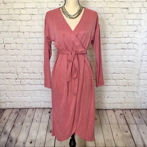 red satin evening dress